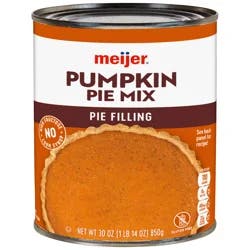 Meijer Pumpkin Pie Mix