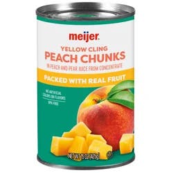 Meijer Diced Peaches in 100% Juice