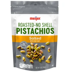 Meijer Roasted No Shell Salted Pistachios