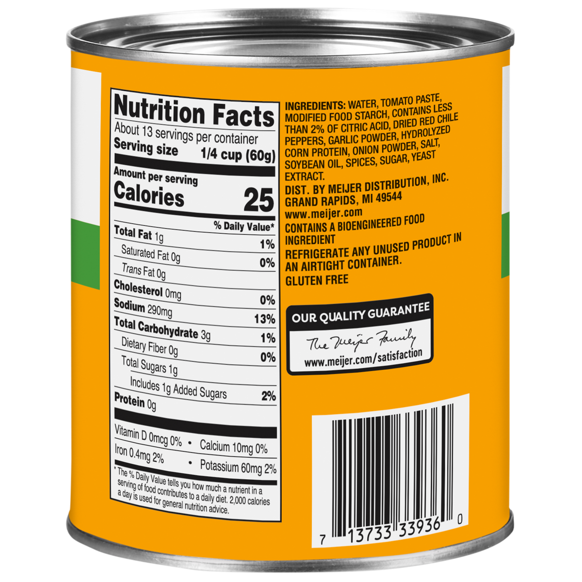 slide 2 of 2, Meijer Red Mild Enchilada Sauce, 28 oz