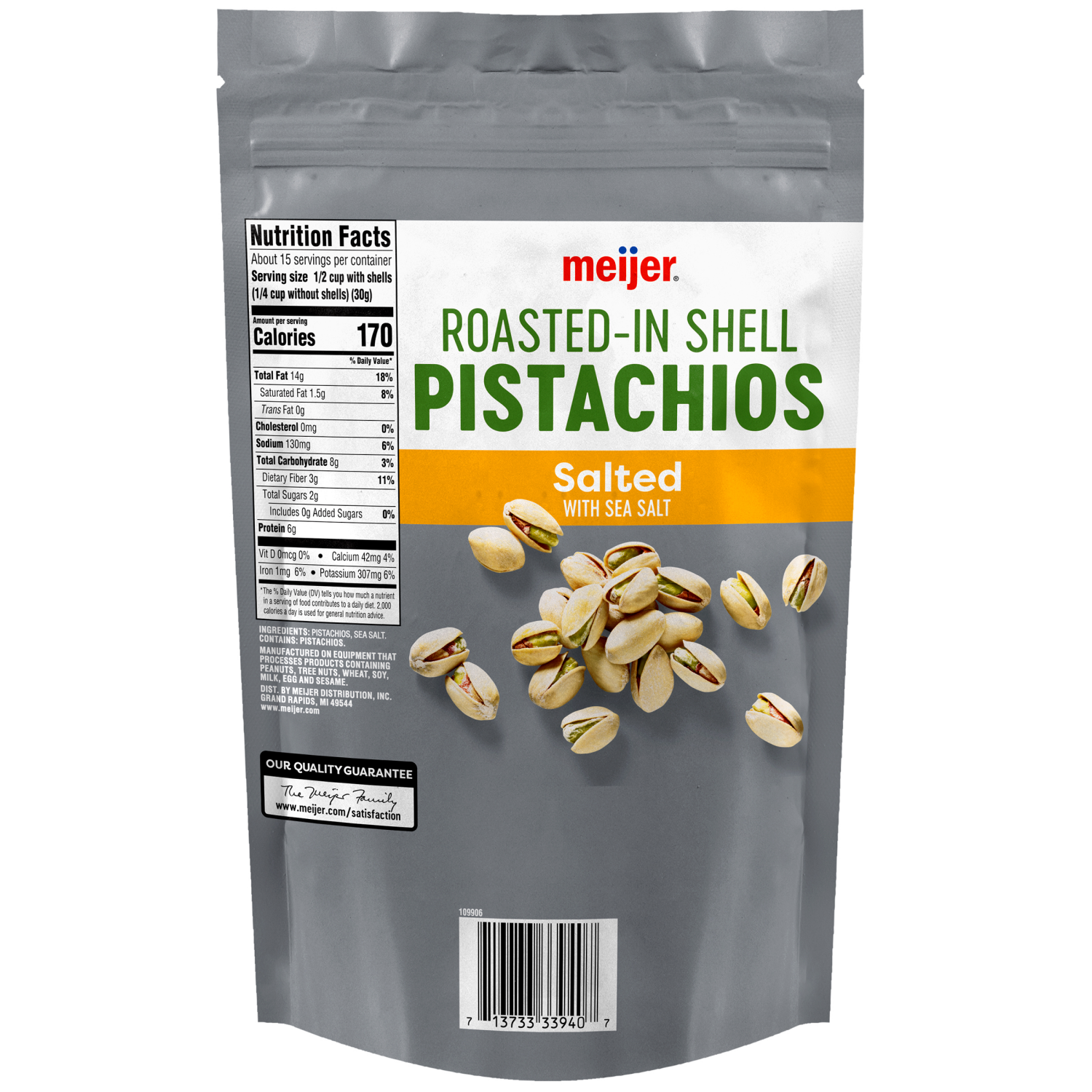 slide 2 of 2, Meijer Salted Pistachios In Shell, 16 oz