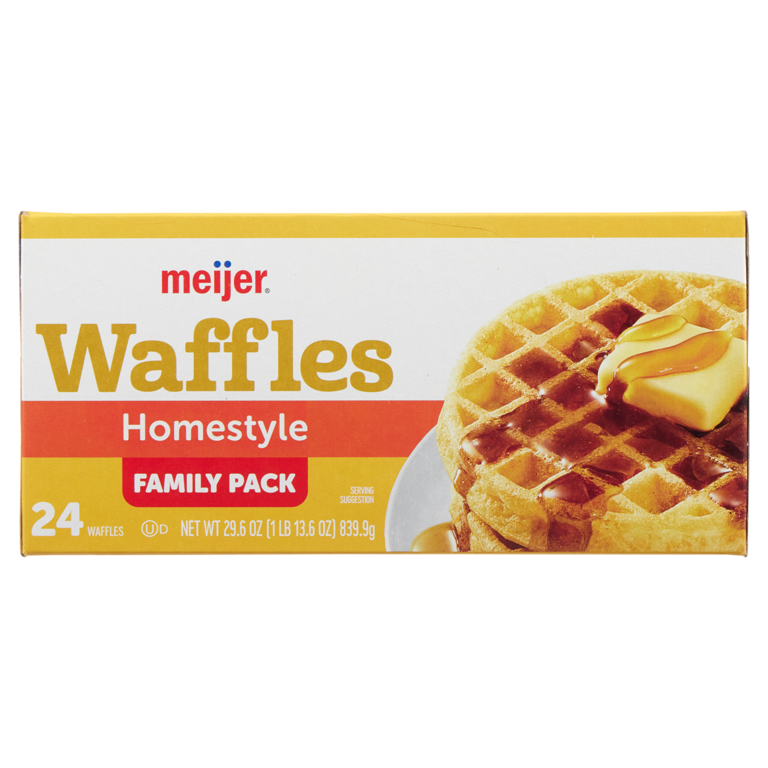 slide 4 of 4, Meijer Homestyle Frozen Waffles, 29.6 oz
