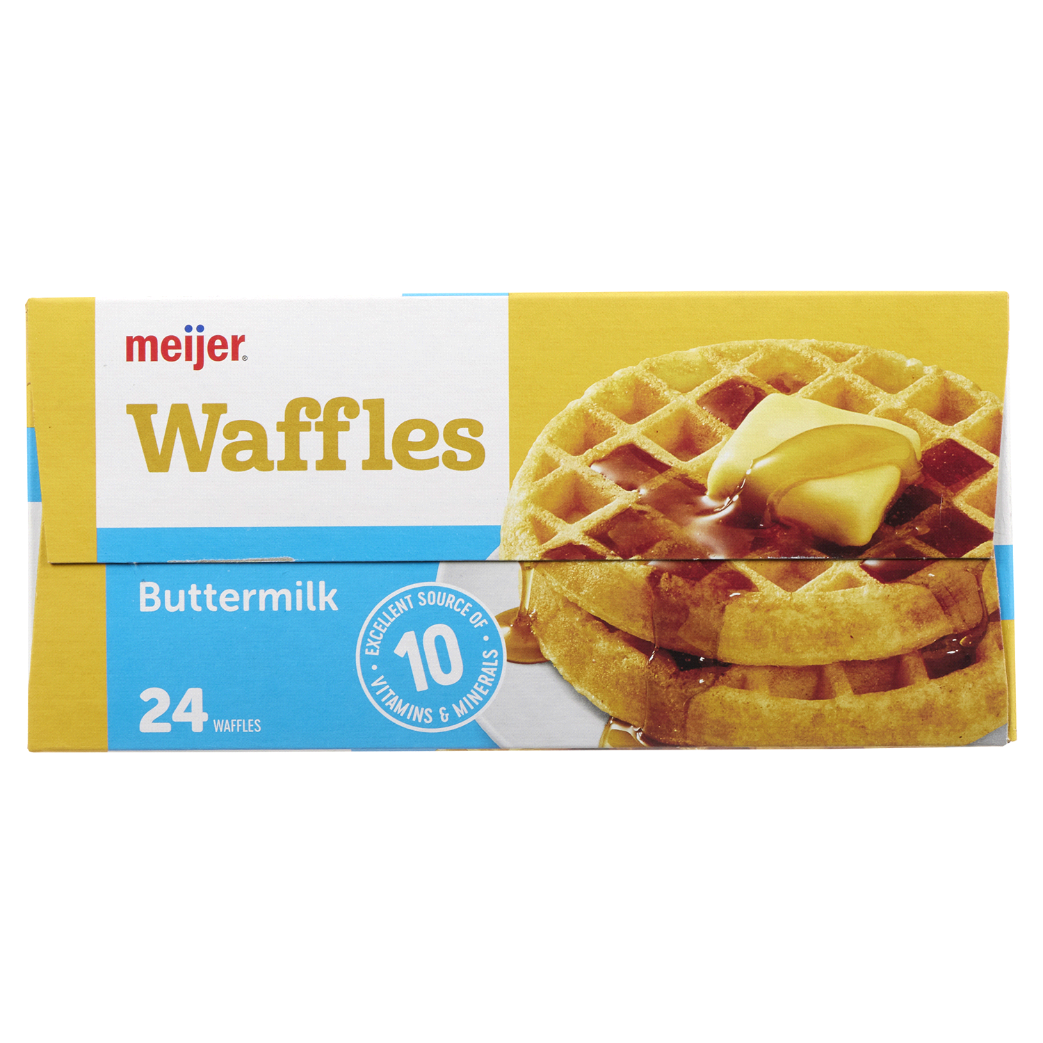 slide 2 of 4, Meijer Buttermilk Frozen Waffles, 24 ct; 29.6 oz
