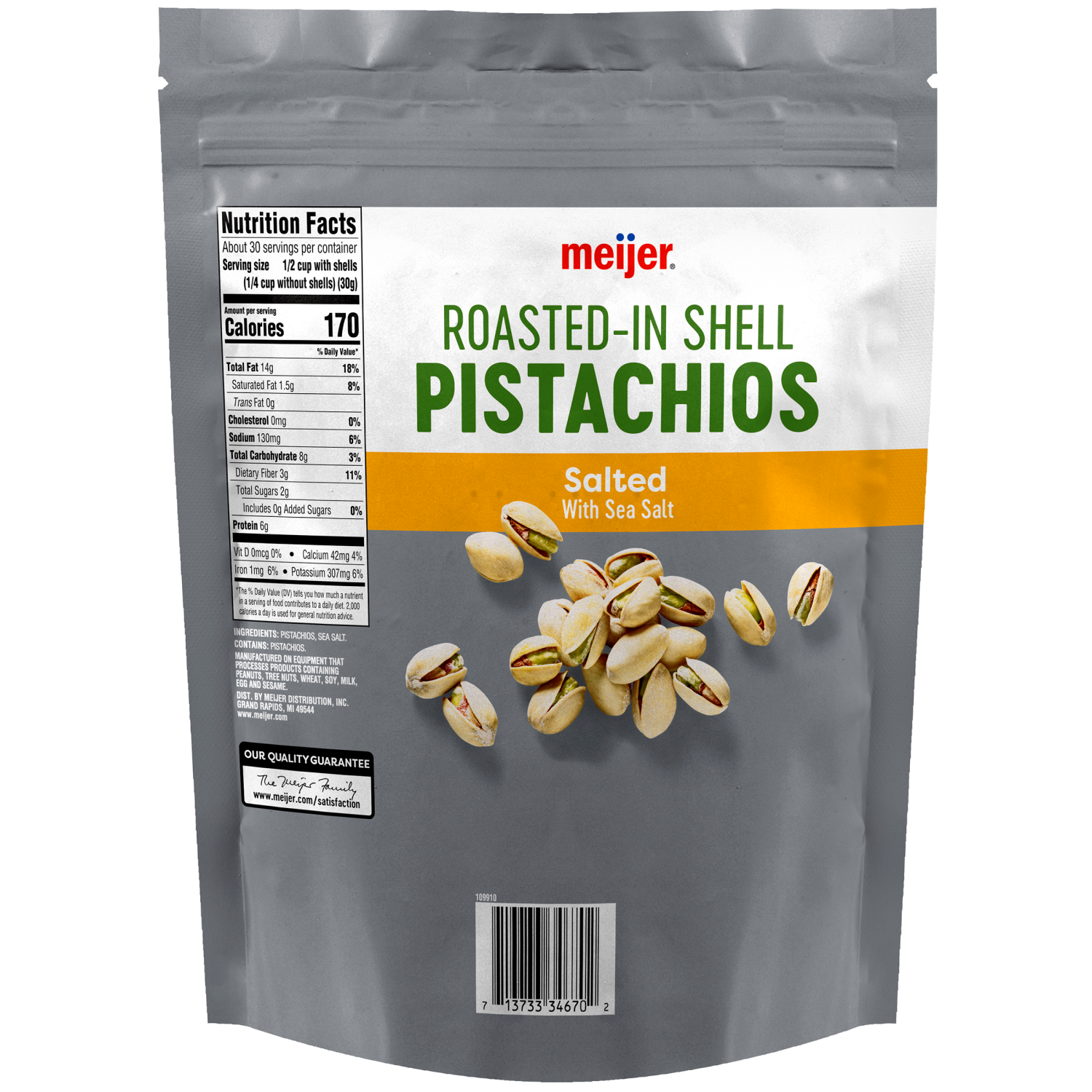 slide 2 of 2, Meijer Salted Pistachios In Shell, 32 oz