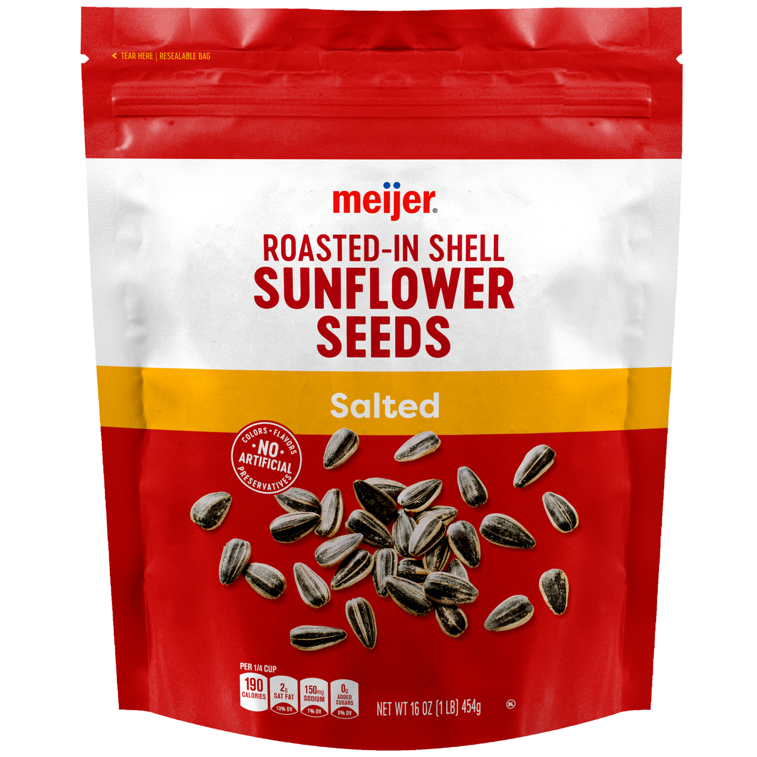 slide 1 of 2, Meijer Salted Sunflower Seeds, 16 oz