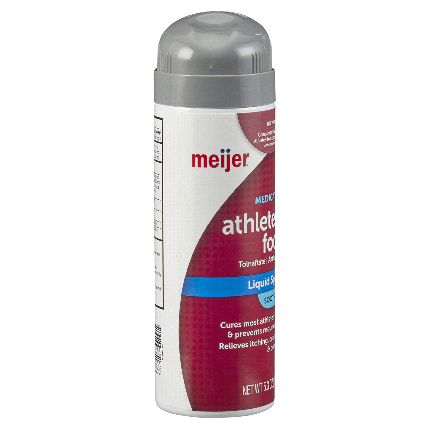 slide 4 of 5, Meijer Medicated Athlete's Foot Liquid Spray, Antifungal, 5.3 oz, 5.3 oz