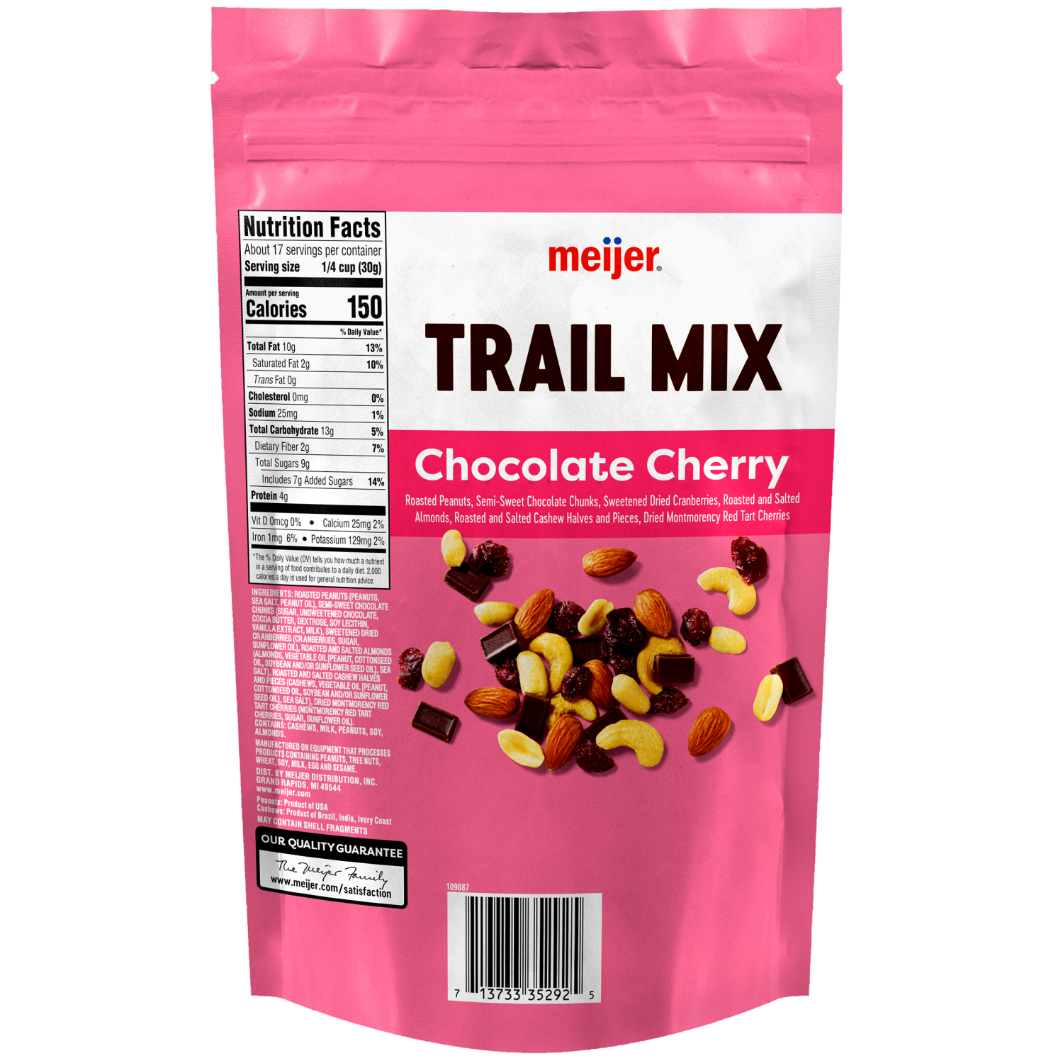 slide 2 of 2, Meijer Chocolate Cherry Trail Mix - 18 oz, 18 oz