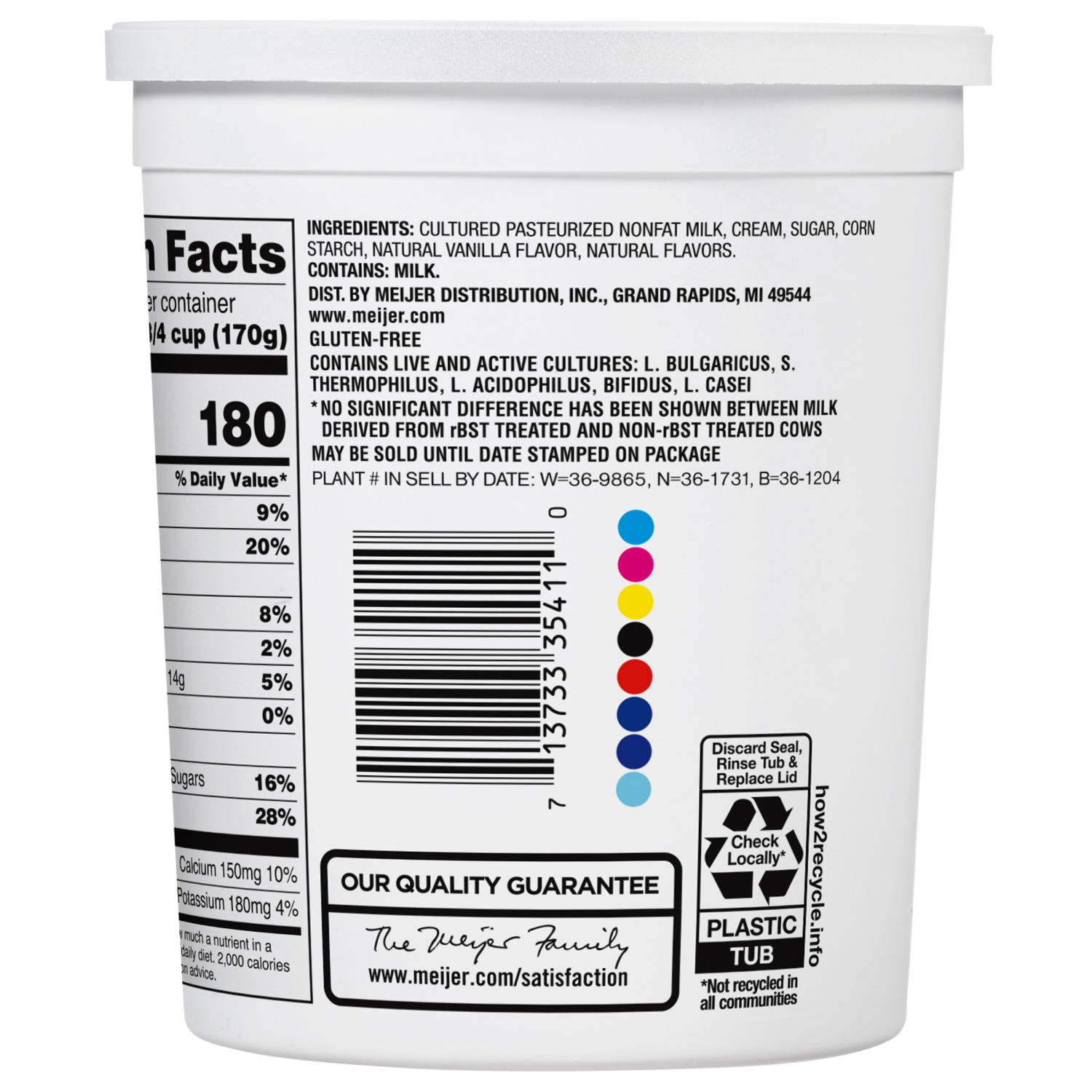 slide 5 of 5, Meijer Greek Yogurt Whole Milk Vanilla 32 Oz, 32 oz