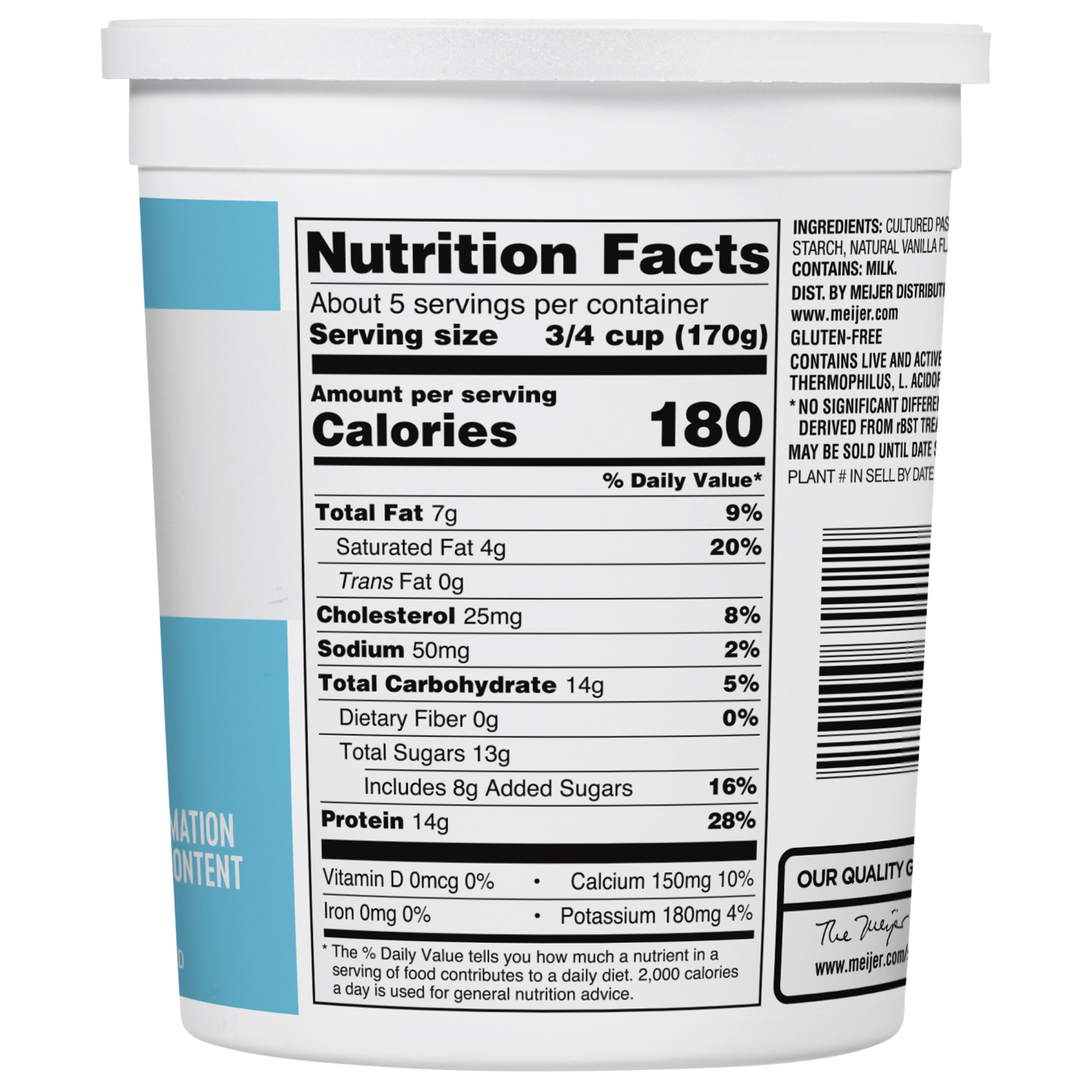 slide 3 of 5, Meijer Greek Yogurt Whole Milk Vanilla 32 Oz, 32 oz