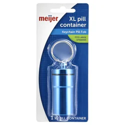 Meijer XL Pill Container with Keychain Pill Fob