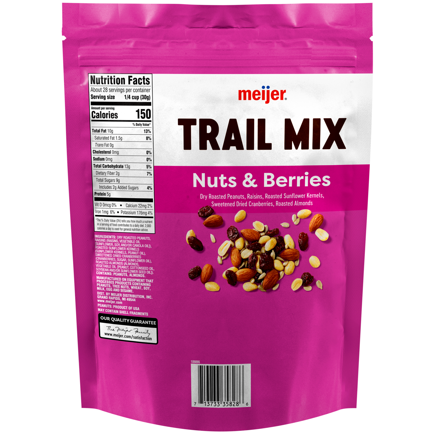 slide 2 of 2, Meijer Nuts and Berries Trail Mix - 30 oz, 30 oz