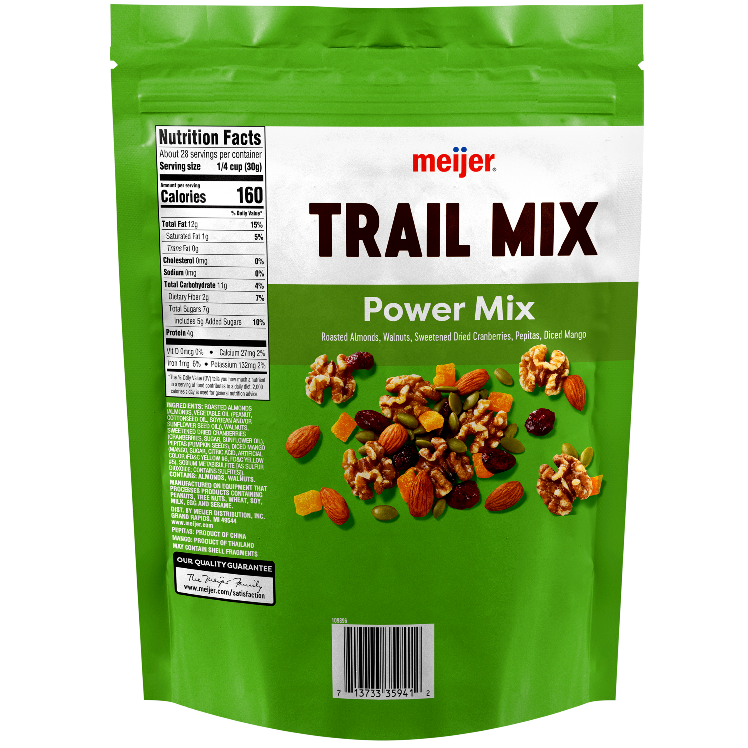 slide 2 of 2, Meijer Power Mix Trail Mix, 30 oz