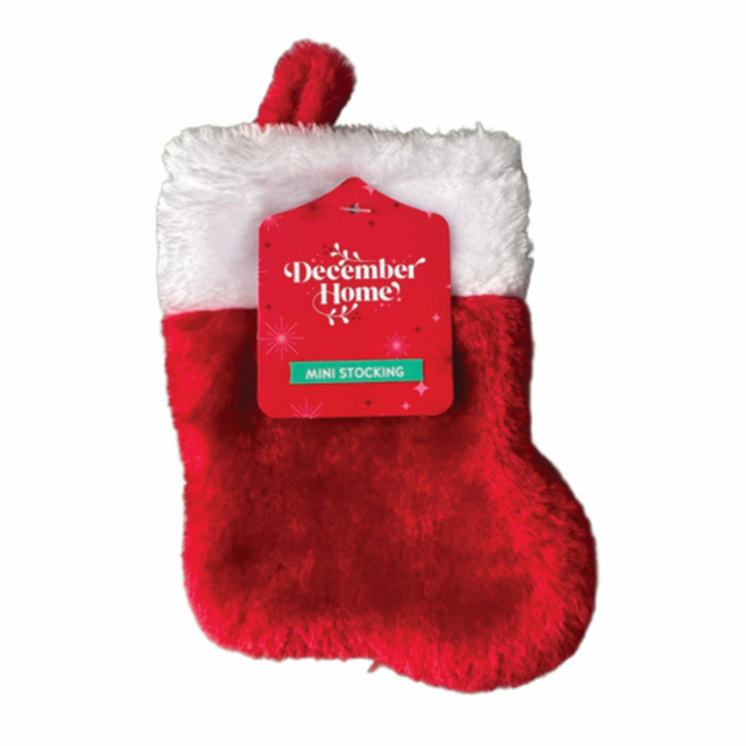 slide 4 of 7, December Home DH Stocking Mini Plush 5 Assortment 7 Inch, 7 in