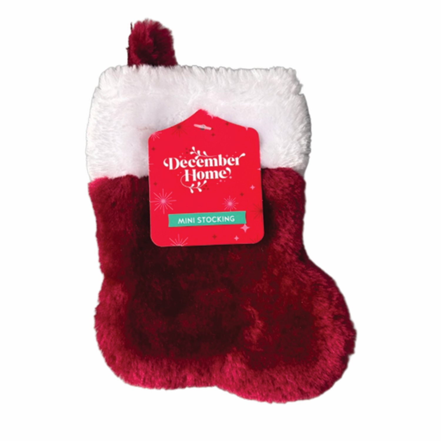 slide 5 of 7, December Home DH Stocking Mini Plush 5 Assortment 7 Inch, 7 in