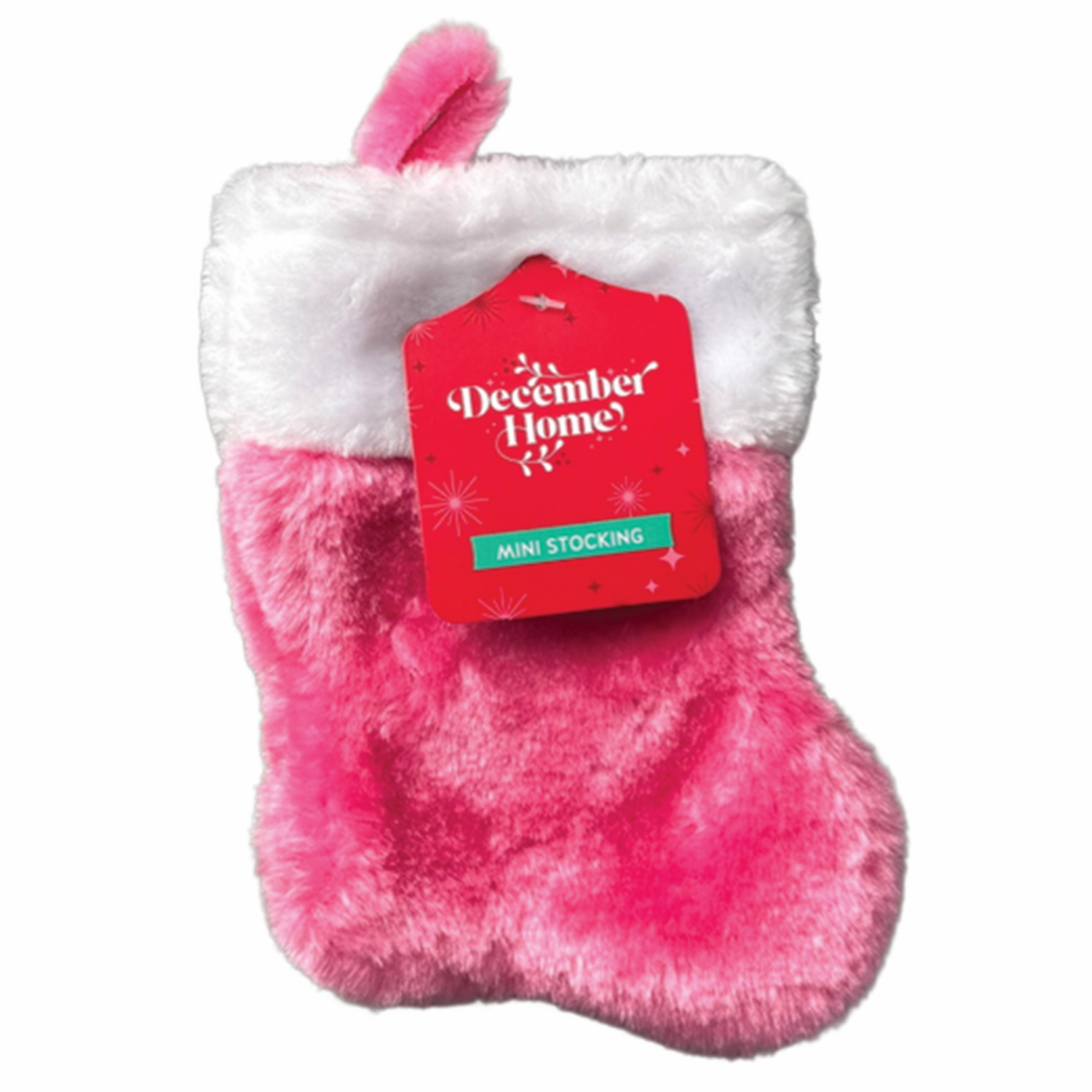 slide 6 of 7, December Home DH Stocking Mini Plush 5 Assortment 7 Inch, 7 in