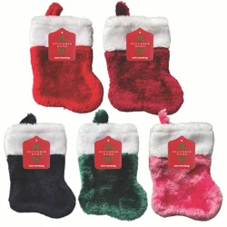 December Home DH Stocking Mini Plush 5 Assortment 7 Inch