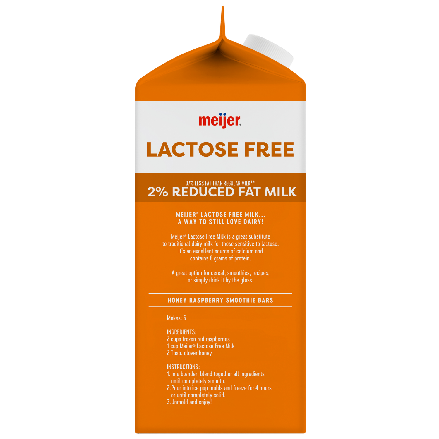 slide 2 of 3, Meijer Lactose Free 2% Milk, 1/2 gal
