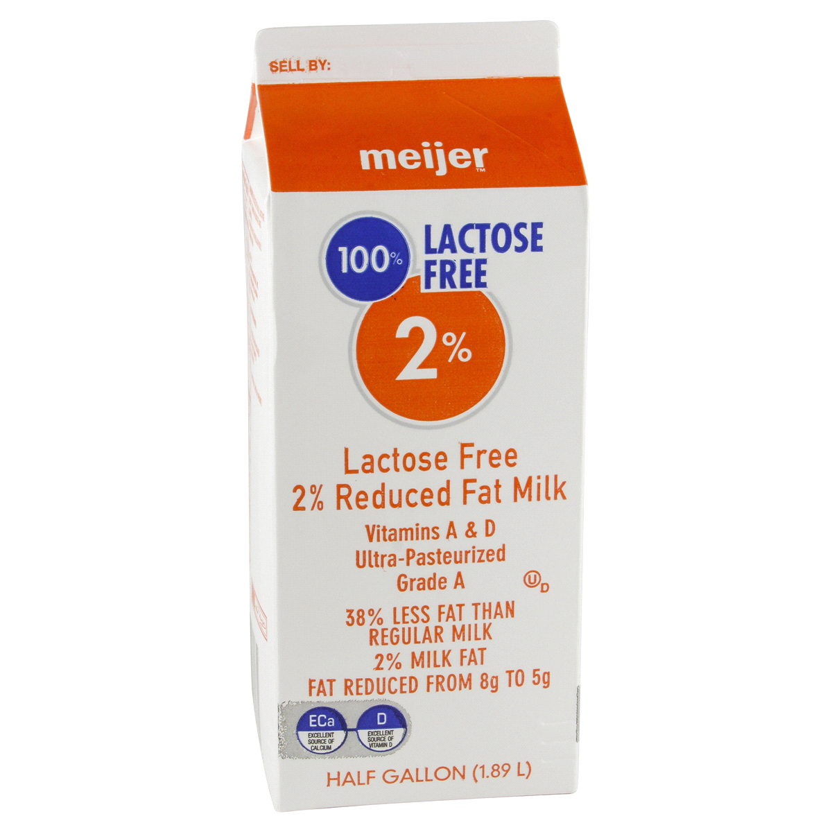 slide 3 of 4, Meijer Lactose Free Ultra-Pasteurized Reduced Fat Milk, 1/2 gal