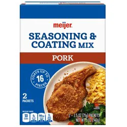 Meijer Seasoning And Coating Mix, Pork, 5 Oz, 2 Pk