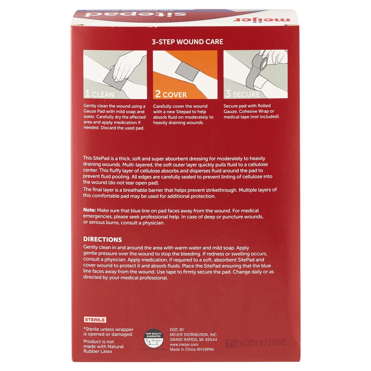 slide 2 of 2, Meijer Site Pad 5"x9", 12 ct