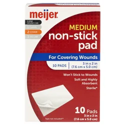Meijer Non-stick Medium Pads, 2"x3"