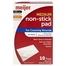 Meijer Non-stick Medium Pads, 2"x3"