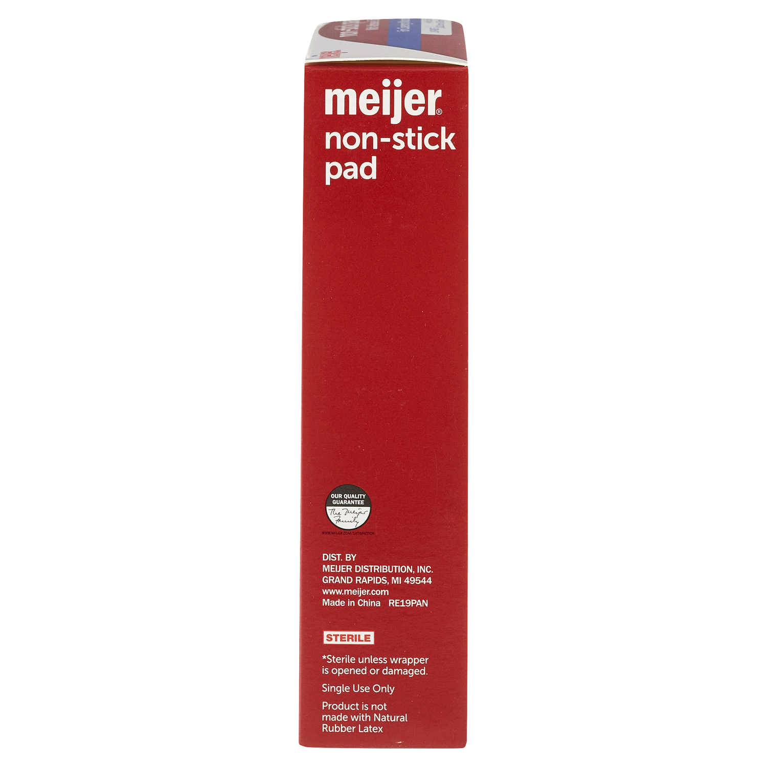 slide 2 of 2, Meijer Non-Stick Adhesive Pads with Tabs, 3"x4", 10 ct