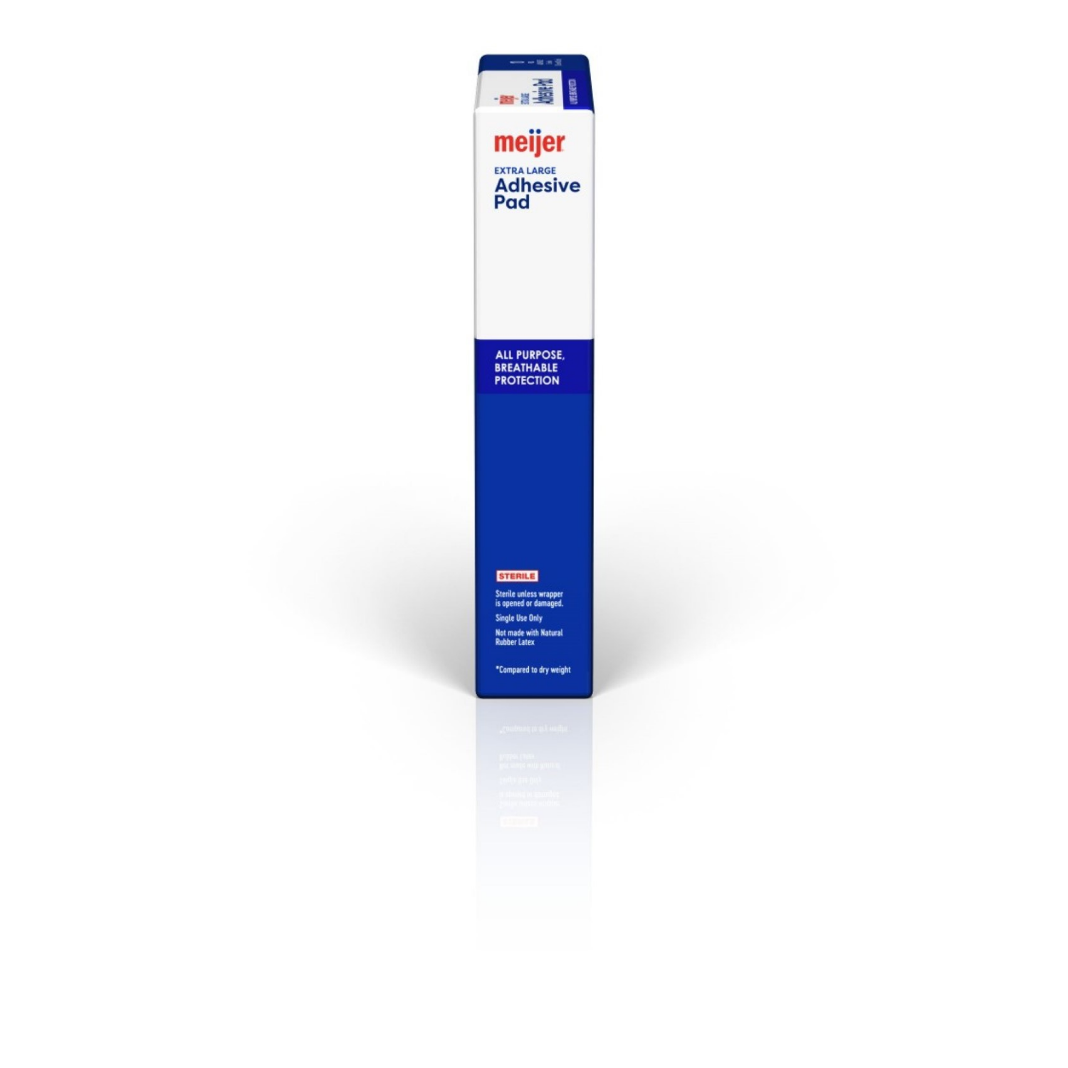 slide 4 of 4, Meijer Large Plastic Adhesive 3" Pad, 10 ct