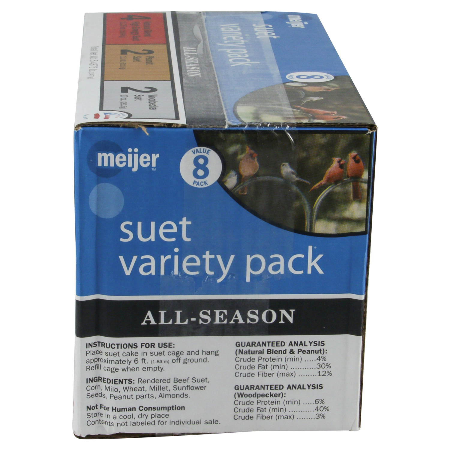slide 3 of 4, Meijer Premium Suet Variety Pack, 8 ct