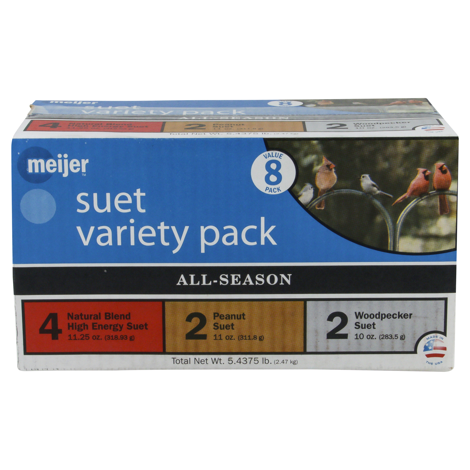 slide 1 of 4, Meijer Premium Suet Variety Pack, 8 ct