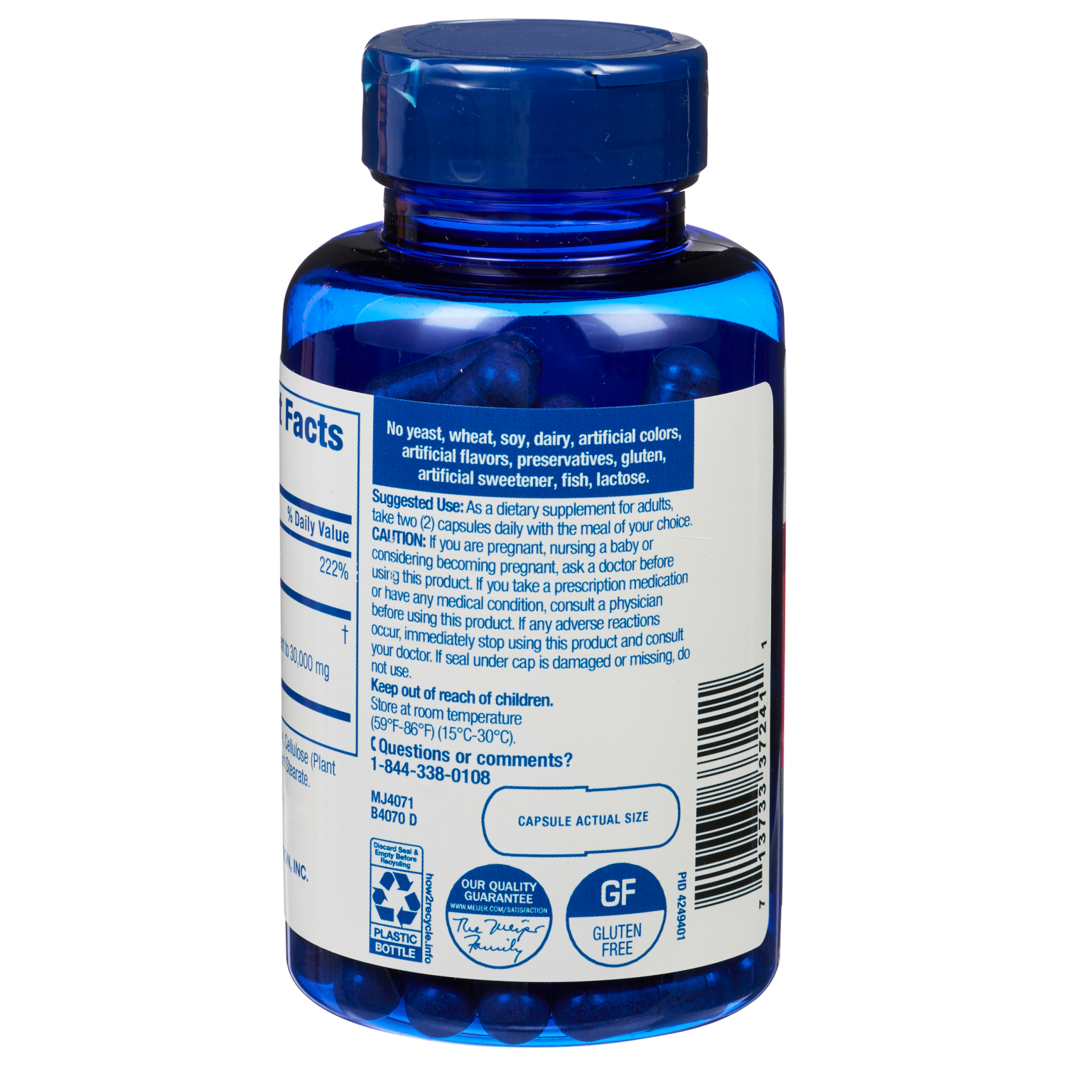 slide 2 of 3, MEIJER WELLNESS Meijer Herbal Triple Strength Cranberry Concentrate 30, 90 ct