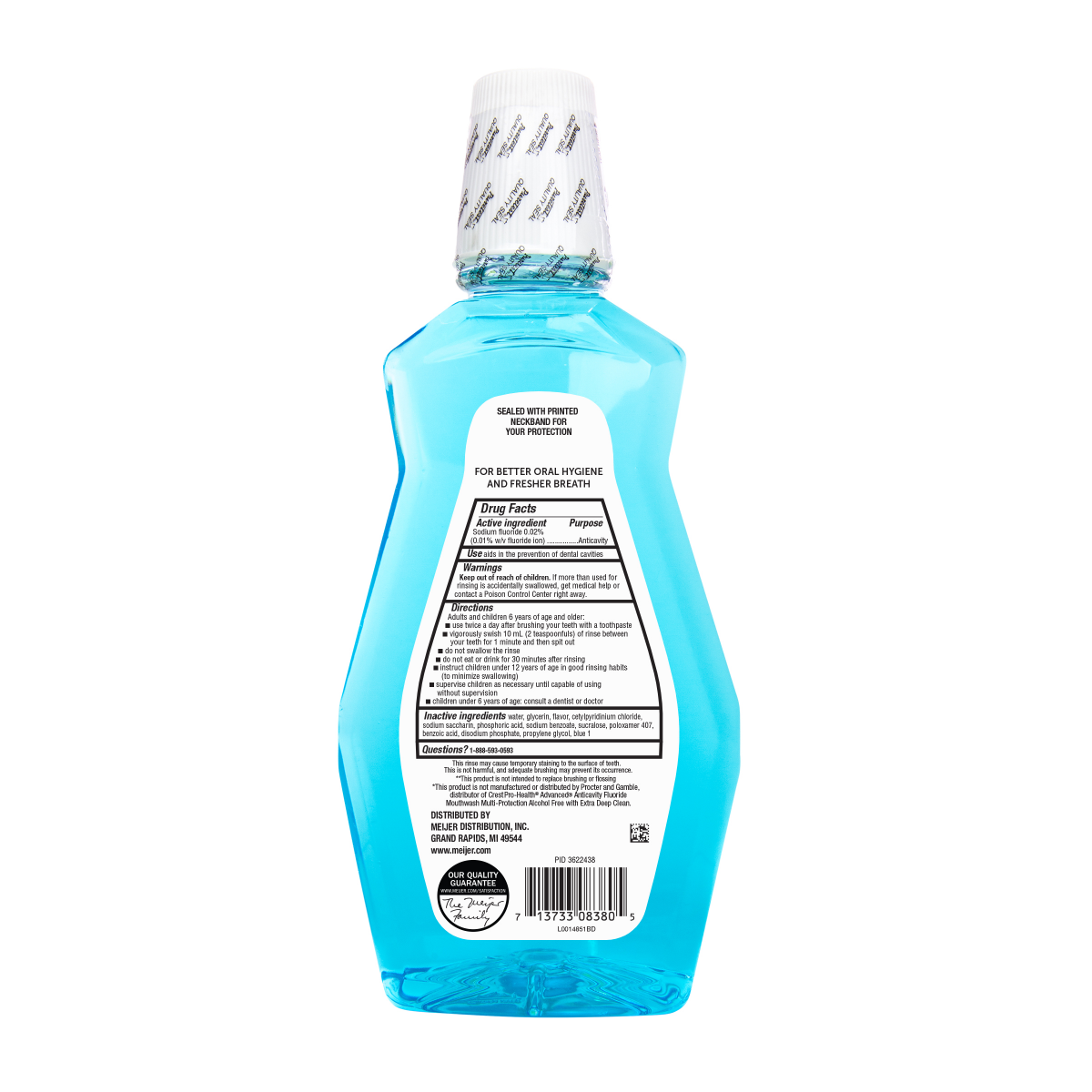 slide 2 of 2, Meijer Fluoride Rinse Restoring Anticavity, 1 liter