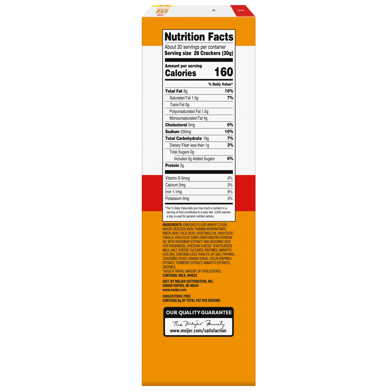 slide 4 of 8, MEIJER CHEESE CRACKERS ORIGINAL FAMILY SIZE 21 OZ, 21 oz