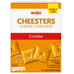 MEIJER CHEESE CRACKERS ORIGINAL FAMILY SIZE 21 OZ
