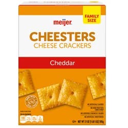 MEIJER CHEESE CRACKERS ORIGINAL FAMILY SIZE 21 OZ