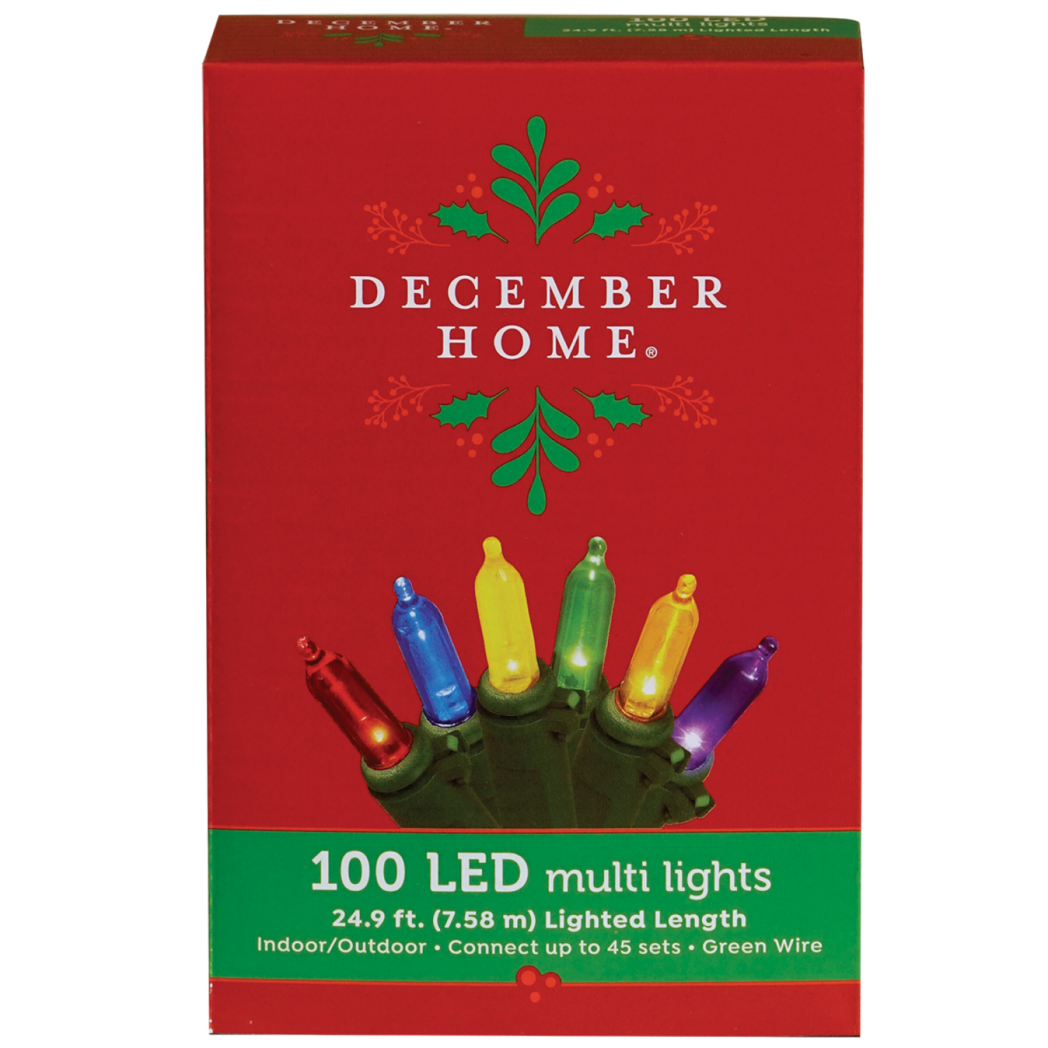slide 1 of 2, December Home Mini Light, RYBOGP, 100 Count, 100 ct