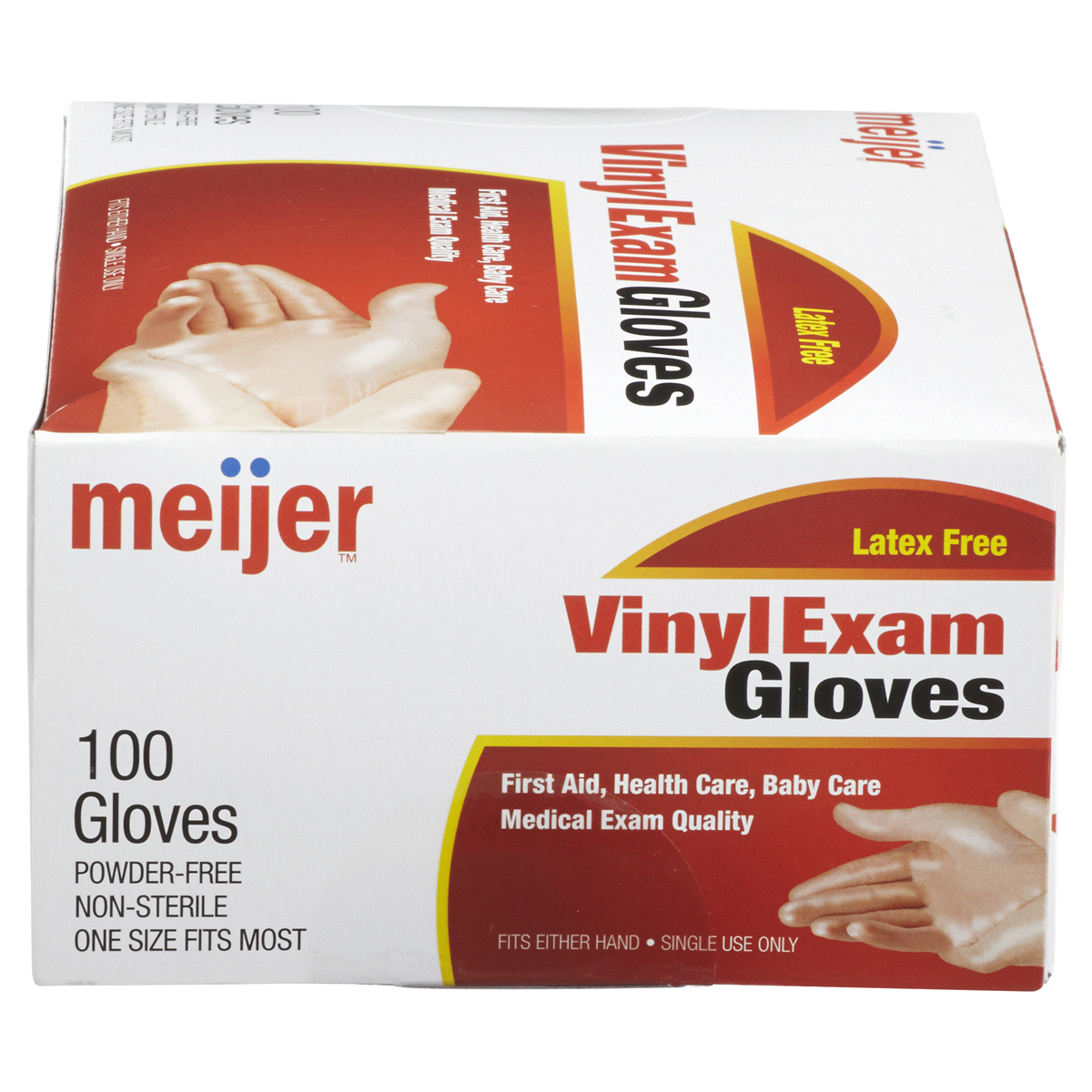 slide 2 of 6, Meijer Vinyl Exam Gloves, 100 ct