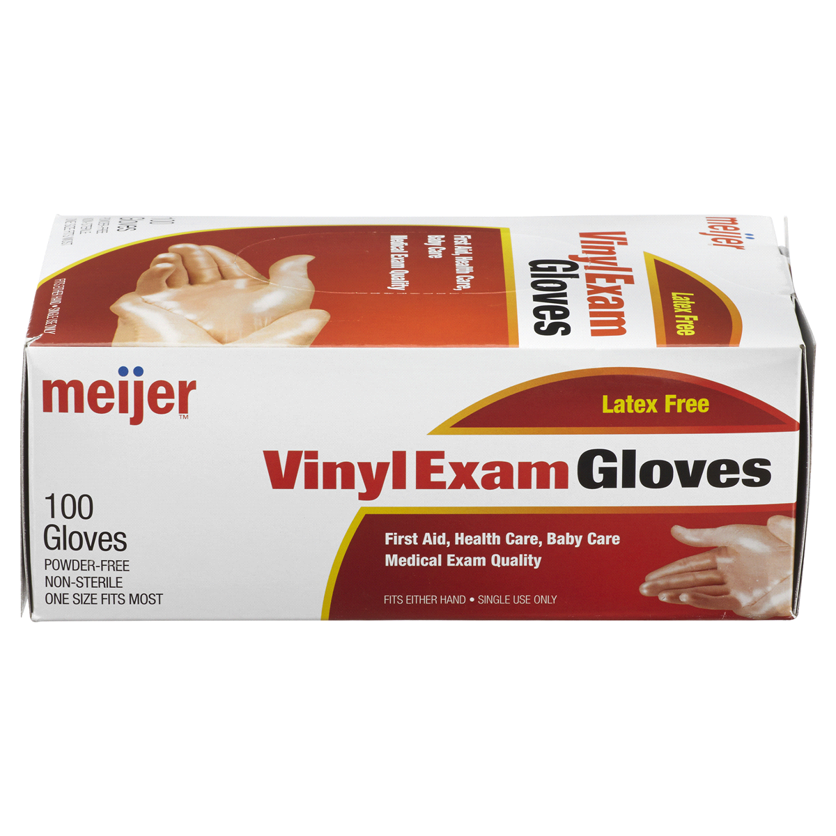 slide 5 of 6, Meijer Vinyl Exam Gloves, 100 ct