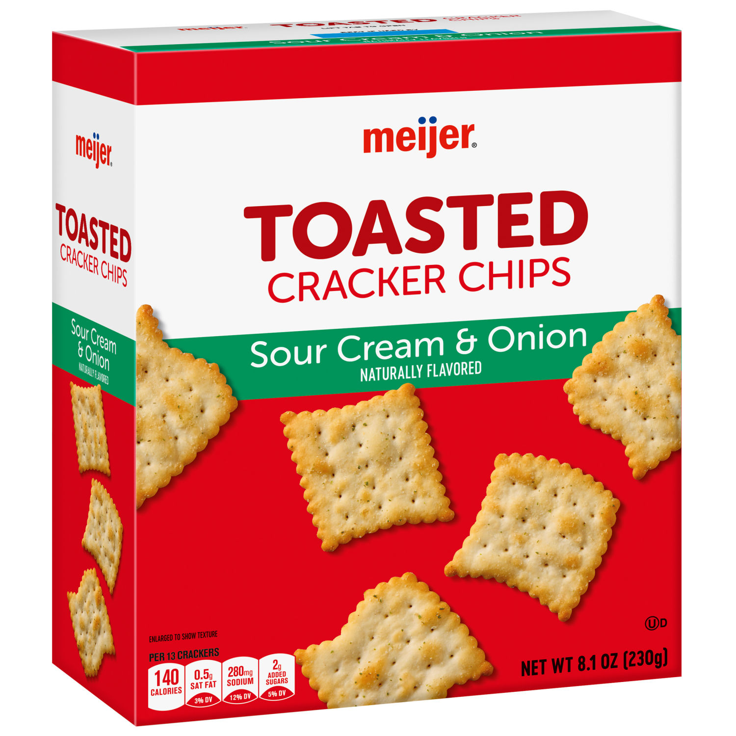slide 6 of 8, MEIJER TOASTED CRACKER CHIPS SC & ONION 8.1 OZ, 8.1 oz