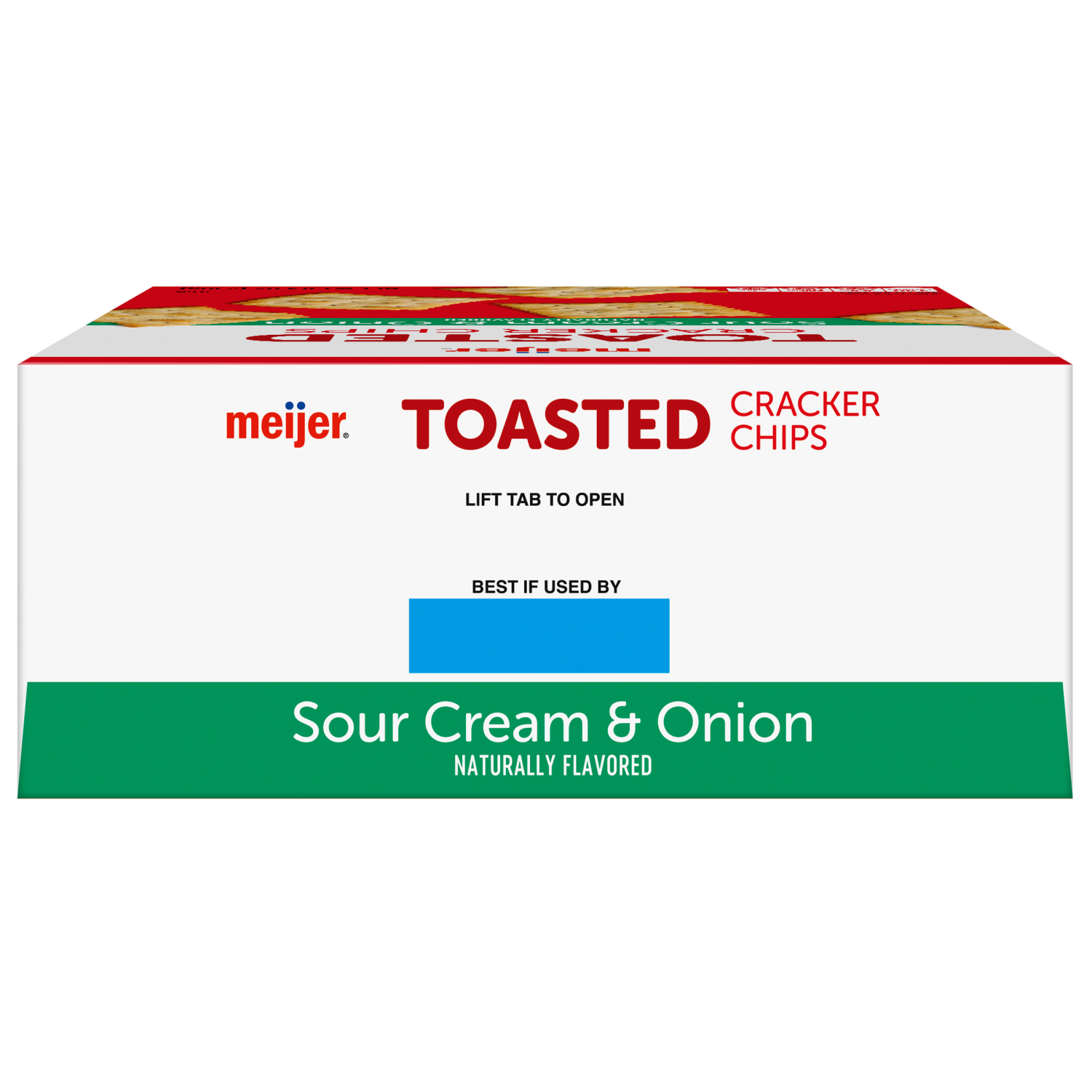 slide 8 of 8, MEIJER TOASTED CRACKER CHIPS SC & ONION 8.1 OZ, 8.1 oz