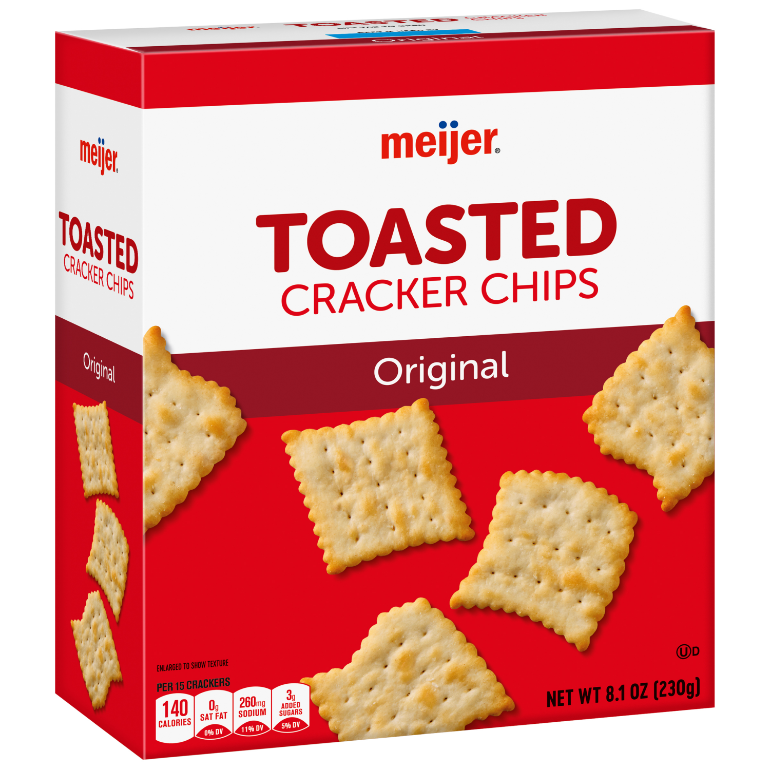 slide 6 of 8, MEIJER TOASTED CRACKER CHIPS ORIGINAL 8.1 OZ, 8.1 oz