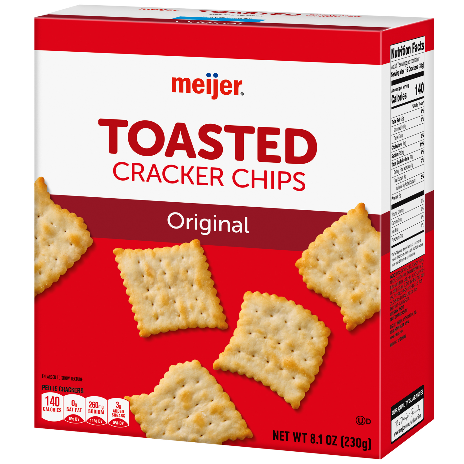 slide 7 of 8, MEIJER TOASTED CRACKER CHIPS ORIGINAL 8.1 OZ, 8.1 oz