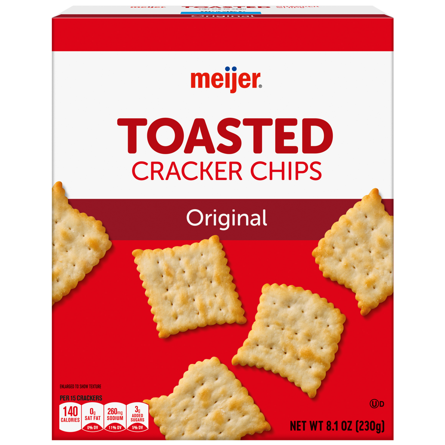 slide 1 of 8, MEIJER TOASTED CRACKER CHIPS ORIGINAL 8.1 OZ, 8.1 oz