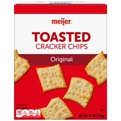 MEIJER TOASTED CRACKER CHIPS ORIGINAL 8.1 OZ