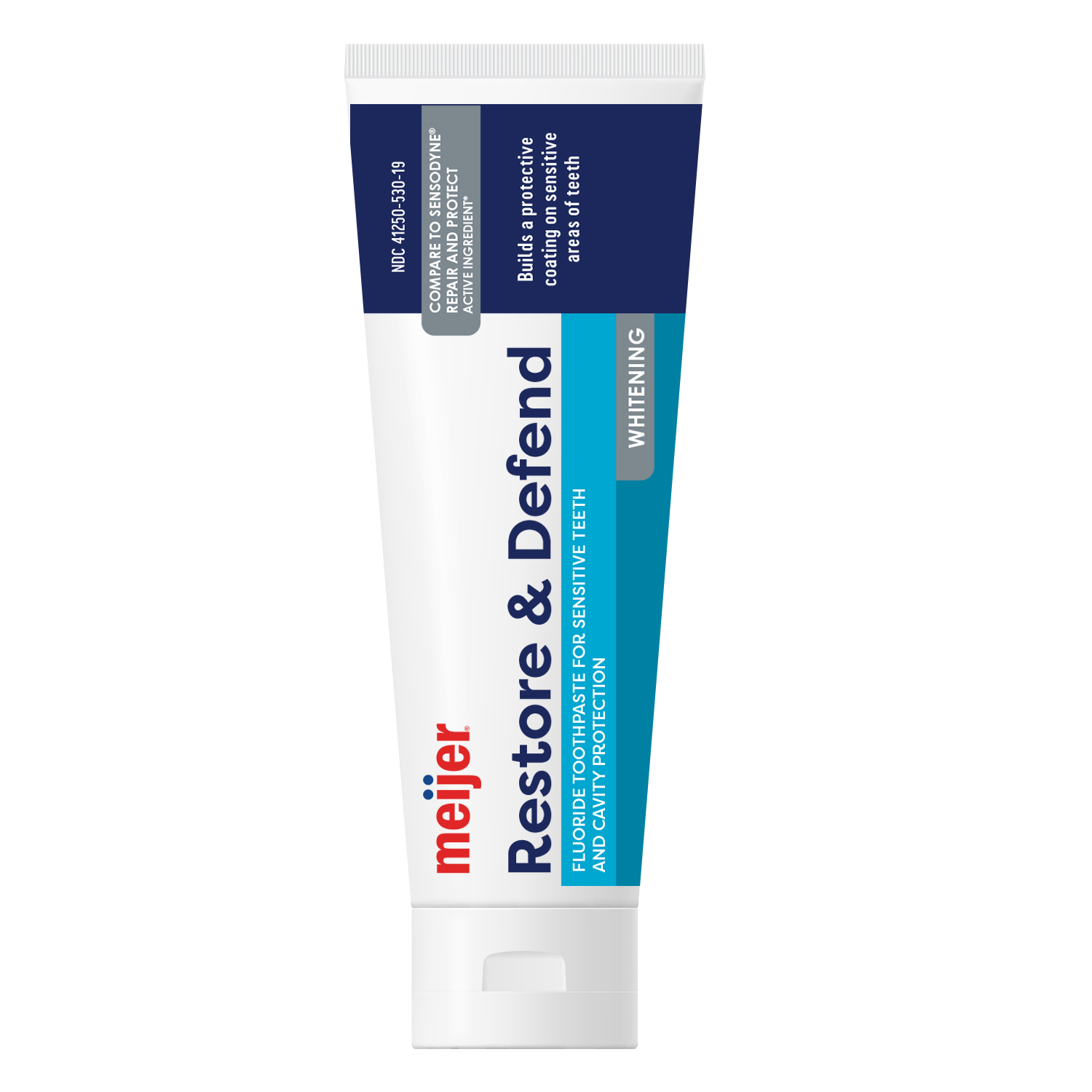 slide 2 of 3, Meijer Restore & Defend Toothpaste with Fluoride, 3.4 oz