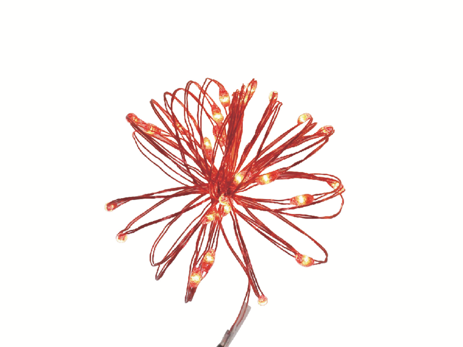 slide 6 of 6, December Home LED Slim Wire Lights, 10 Foot / 30 Count, Assorted Styles, 30 ct