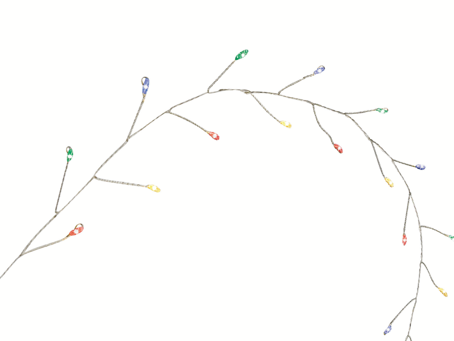 slide 2 of 5, December Home LED Firecracker Lights, 7 Foot / 80 Count, 80 ct