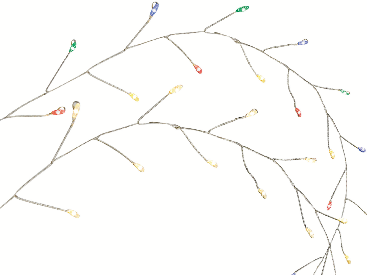 slide 1 of 5, December Home LED Firecracker Lights, 7 Foot / 80 Count, 80 ct