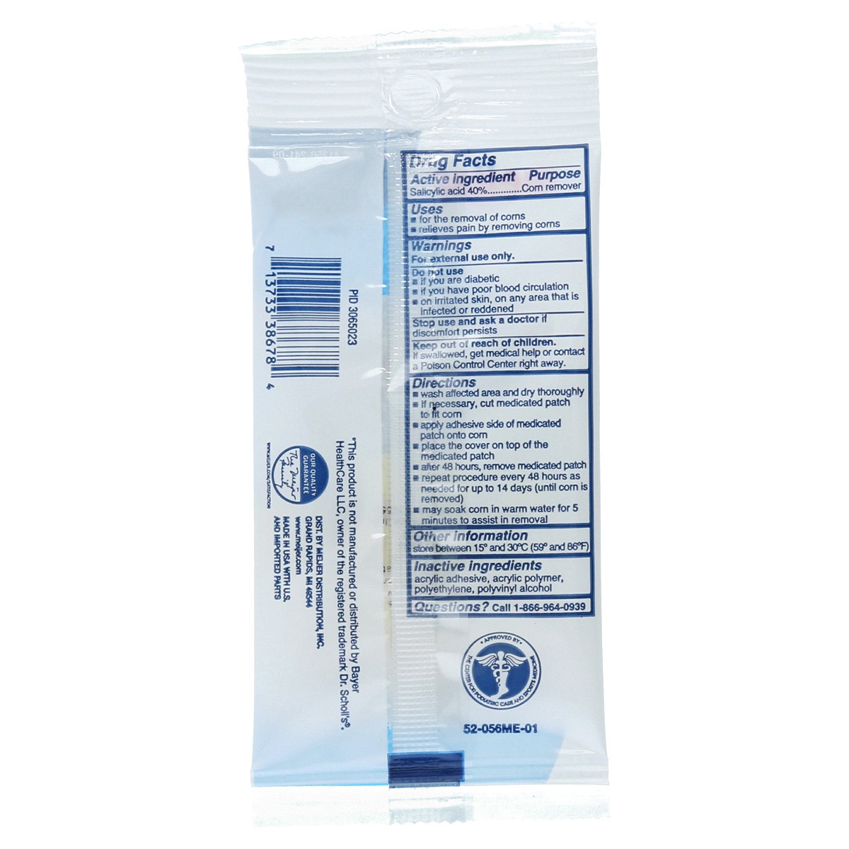 slide 2 of 2, Meijer Ultra Thin Corn Removers, 9 Pads, 9 ct