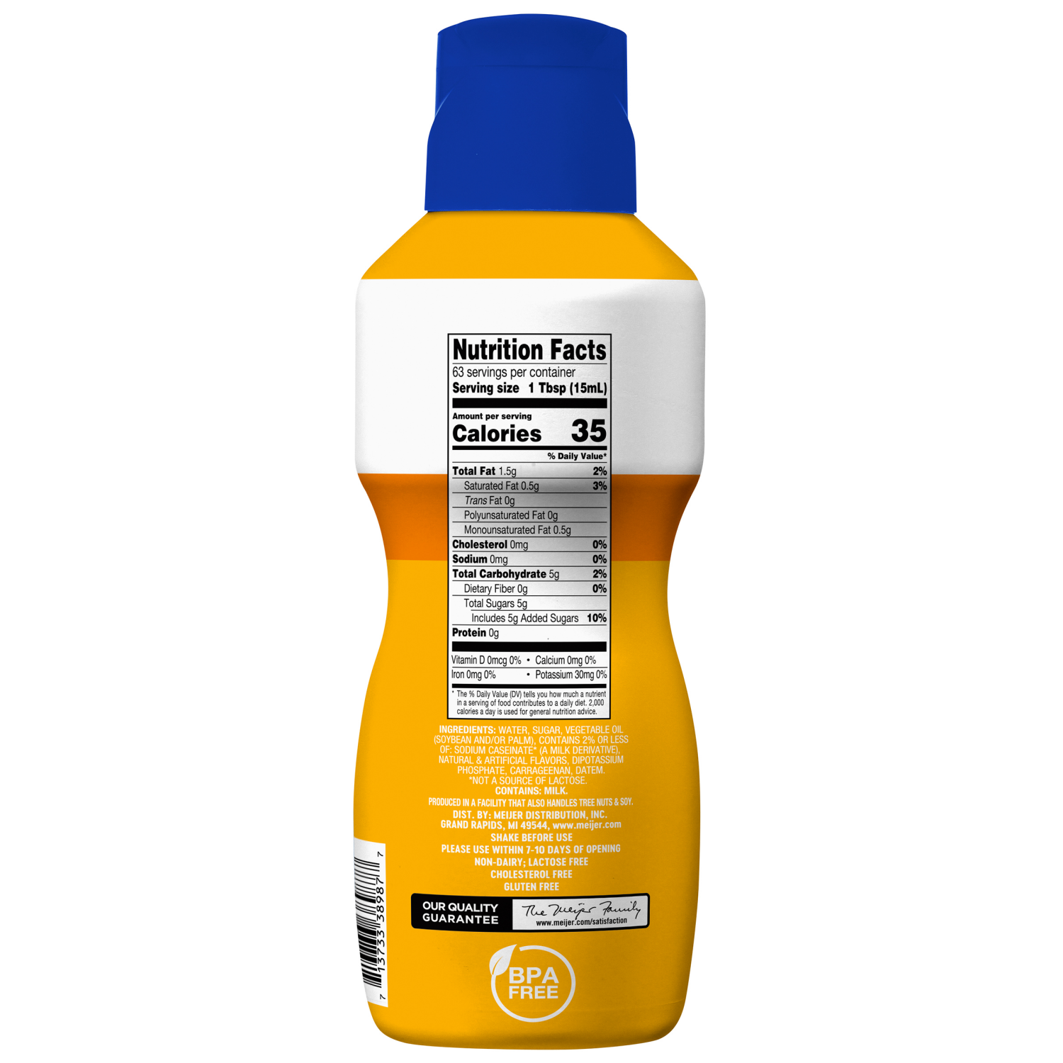 slide 3 of 3, Meijer Vanilla Caramel Coffee Creamer, 32 oz